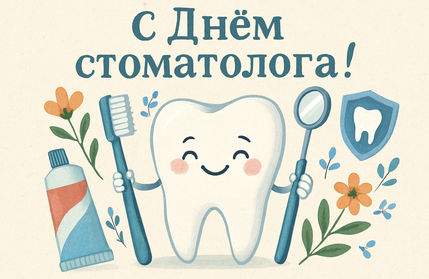 Фото Международный день стоматолога: открытки к празднику 7